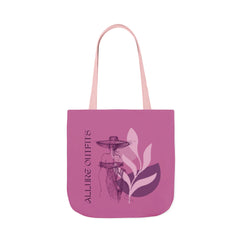 Tote Bag — Pink Botanical Fountain Canvas Tote (Allure Outfits)