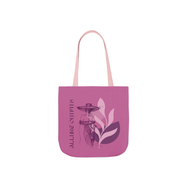 Tote Bag — Pink Botanical Fountain Canvas Tote (Allure Outfits)