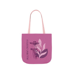 Tote Bag — Pink Botanical Fountain Canvas Tote (Allure Outfits)