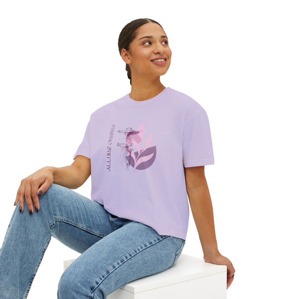 Boxy Tee — 'All I Need Is Plants' Minimal Botanical Graphic