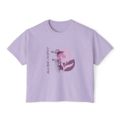 Boxy Tee — 'All I Need Is Plants' Minimal Botanical Graphic