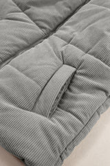 Taytum Stand Zipped Puffer Vest