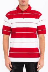 Men’s Old School Pique Polo Shirt Classic Casual Top