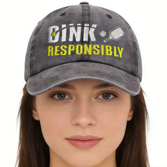 Pickleball Baseball Caps – Adjustable Embroidered Cotton Hats