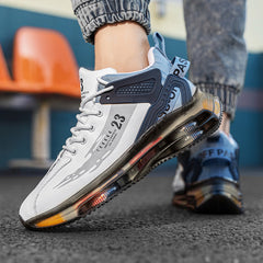 Men’s Breathable Mesh Running Sneakers Outdoor Sports Cushioning Shoes Black