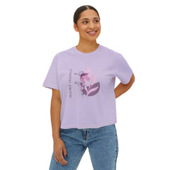 Boxy Tee — 'All I Need Is Plants' Minimal Botanical Graphic