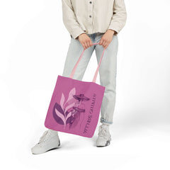 Tote Bag — Pink Botanical Fountain Canvas Tote (Allure Outfits)