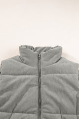 Taytum Stand Zipped Puffer Vest