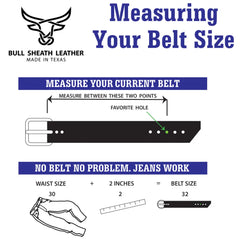 Men's Leather Belt - Oak Brown