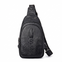 Crocodile Leather Sling Bag – Bold & Refined