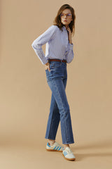 Chelsea High Rise Straight Crop Jeans HJ005