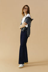 Coney Island Whitefish High Rise Wide Jeans HJ007