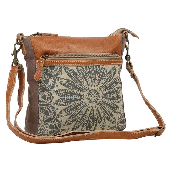 Myra Dizzy Circle Leather Shoulder Bag