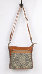 Myra Dizzy Circle Leather Shoulder Bag