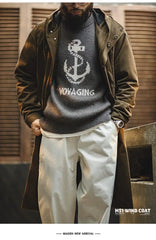 Men’s Maden Retro M51 Hooded Cotton Windbreaker Mid-Length Jacket