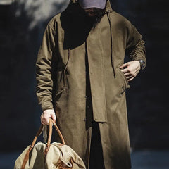 Men’s Maden Retro M51 Hooded Cotton Windbreaker Mid-Length Jacket