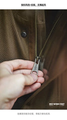 Men’s Maden Retro M51 Hooded Cotton Windbreaker Mid-Length Jacket