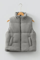 Taytum Stand Zipped Puffer Vest