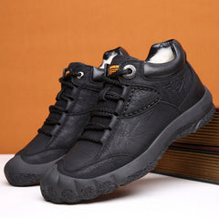 Thickened Casual Fleece-lined Warm Snow Boots Outdoor Non-slip Hiking Shoes
