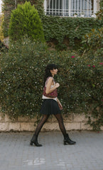 Embroidered Baguette Bag