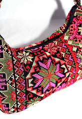 Embroidered Baguette Bag