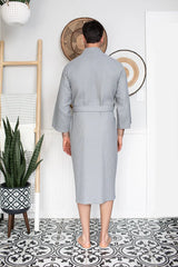 Waffle Spa Bathrobe for Men -  Absorbent, Lightweight