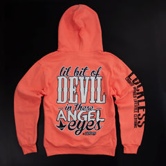 Lil Bit Of Devil in these Angel Eyes Hoodie